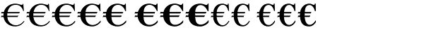 Euro Serif EF One Font LOWERCASE
