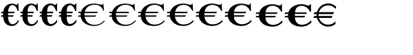 Euro Serif EF One Font LOWERCASE