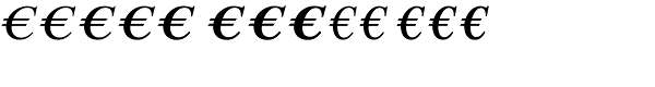 Euro Serif EF Two Font UPPERCASE
