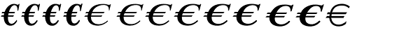 Euro Serif EF Two Font UPPERCASE