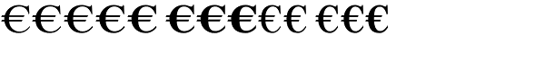 Euro Serif EF Two Font LOWERCASE