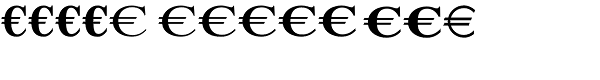Euro Serif EF Two Font LOWERCASE