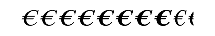 Euro Serif One OT Font UPPERCASE
