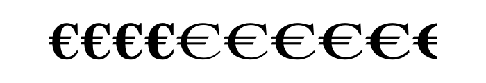 Euro Serif One OT Font LOWERCASE