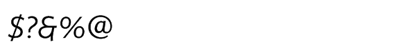EurocratÂ® Std Italic Font OTHER CHARS