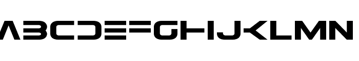 Eurofighter Expanded Font LOWERCASE