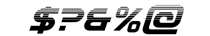 Eurofighter Halftone Italic Font OTHER CHARS