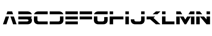 Eurofighter Laser Font LOWERCASE