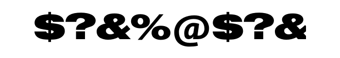 Europa Grotesque SH Bold Extended OT Font OTHER CHARS