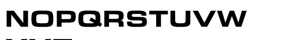 Eurostile® Next Com Extended Bold Font UPPERCASE