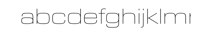 Eurostile Next Pro Extended Ultra Light Font LOWERCASE