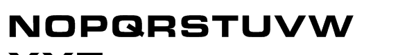 Eurostile® Std Extended Black Font UPPERCASE