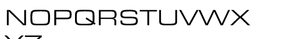 Eurostile® Std Extended Font UPPERCASE