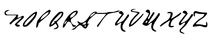 Everett Steele's Hand Font UPPERCASE