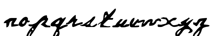 Everett Steele's Hand Font LOWERCASE