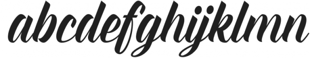 Everglow Regular otf (400) Font LOWERCASE