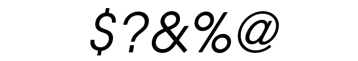 Evolventa Oblique Font OTHER CHARS