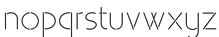 Existence Stencil Light Font LOWERCASE