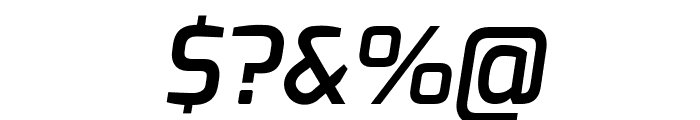 Exo DemiBold Italic Font OTHER CHARS