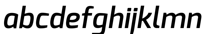 Exo DemiBold Italic Font LOWERCASE