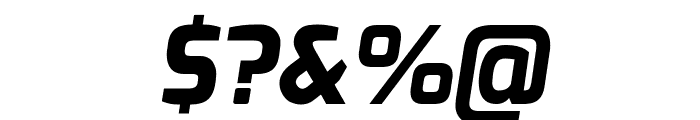 Exo ExtraBold Italic Font OTHER CHARS