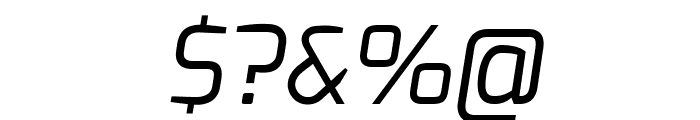 Exo Italic Font OTHER CHARS
