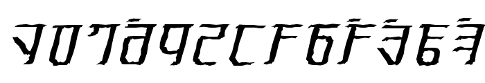 Exodite Distressed Italic Font LOWERCASE