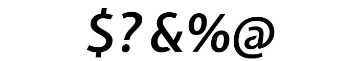 Expletus Sans SemiBold Italic Font OTHER CHARS