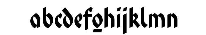 FaberFraktur-Halbfettreduced Font LOWERCASE