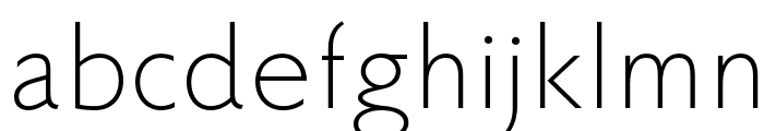 FaberSansPro-Leicht Font LOWERCASE