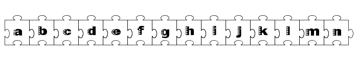 Failed Font 2   Jigsaw Font LOWERCASE