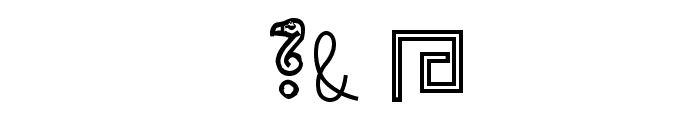 FakeHieroglyphs Font OTHER CHARS