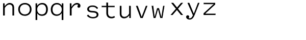 Fantabular Sans MVB-Regular Font LOWERCASE