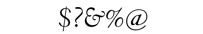 Fanwood Italic Font OTHER CHARS