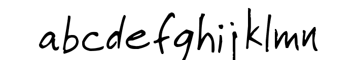 Faraco Hand Font LOWERCASE