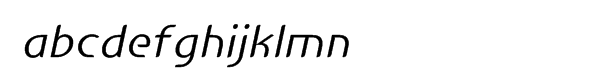 Fargon Light Italic Font LOWERCASE