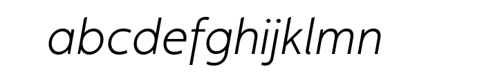 Faricy New Light Italic Pro Font LOWERCASE