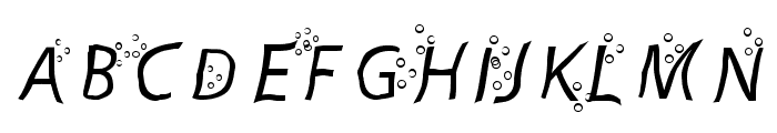 Fart Bubble Font UPPERCASE