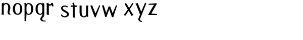 Fasciani Senza-Regular Font LOWERCASE