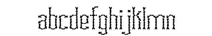Fascii Scraggly BRK Font LOWERCASE