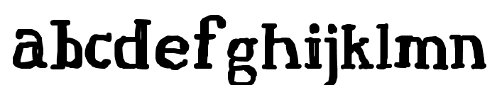 Fat Finger Font LOWERCASE
