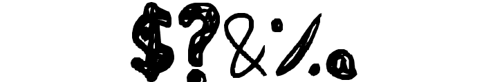 Fat Squiggles Font OTHER CHARS