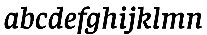 Faustina SemiBold Italic Font LOWERCASE