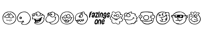 Fazings one Font UPPERCASE