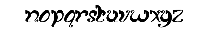 fancy curly Font LOWERCASE