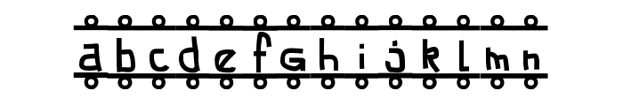 FE-Banner Font LOWERCASE