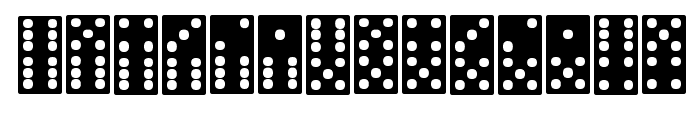 FE-Dominoes Font LOWERCASE