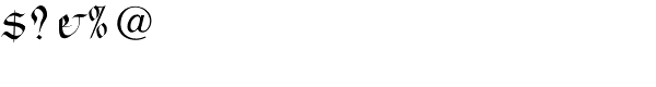 Feder Fraktur EF Regular Font OTHER CHARS