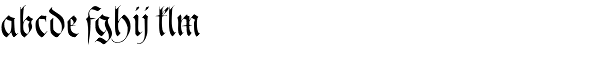 Feder Fraktur EF Regular Font LOWERCASE