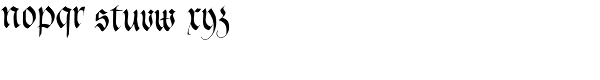 Feder Fraktur EF Regular Font LOWERCASE
